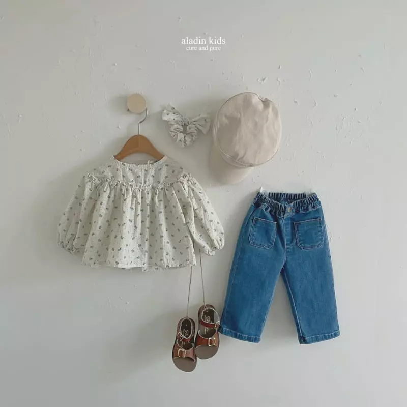 Aladin - Korean Children Fashion - #childofig - Straight Fit Denim Pants - 8