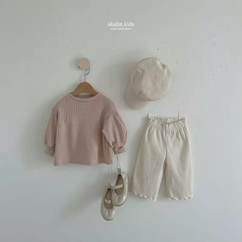 Aladin - Korean Children Fashion - #designkidswear - Puff Knit Tee - 7