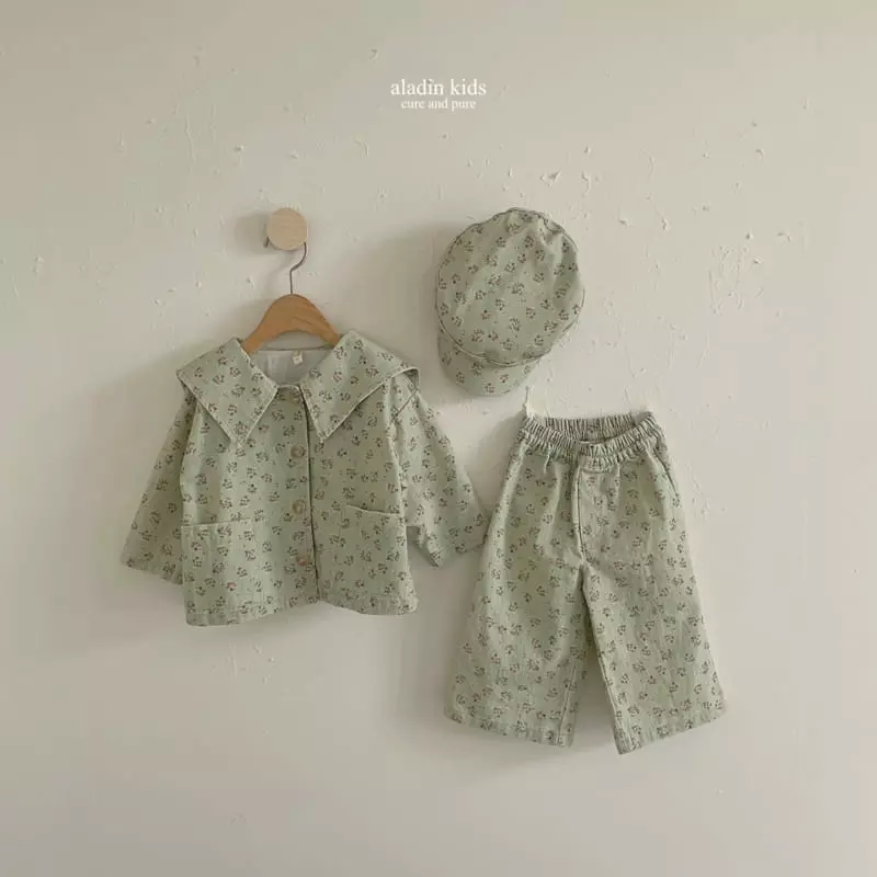 Aladin - Korean Children Fashion - #designkidswear - Flower Wide Pants - 9