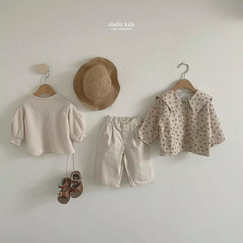 Aladin - Korean Children Fashion - #kidsshorts - Puff Knit Tee - 10
