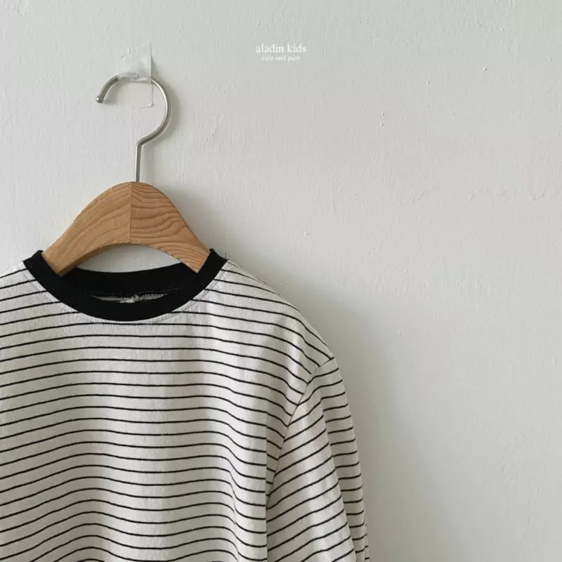 Aladin - Korean Children Fashion - #kidsshorts - Very Pretty Stripe Tee - 2