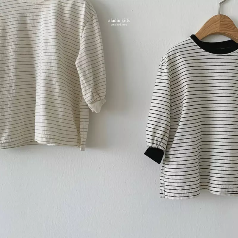 Aladin - Korean Children Fashion - #kidsstore - Very Pretty Stripe Tee - 4