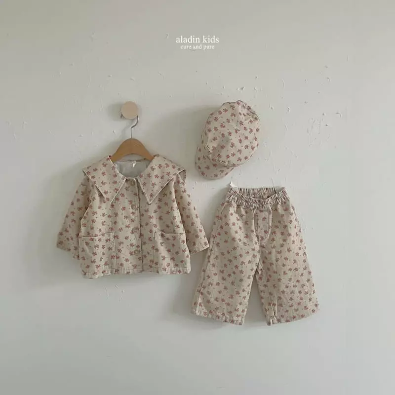 Aladin - Korean Children Fashion - #littlefashionista - Flower Wide Pants - 2