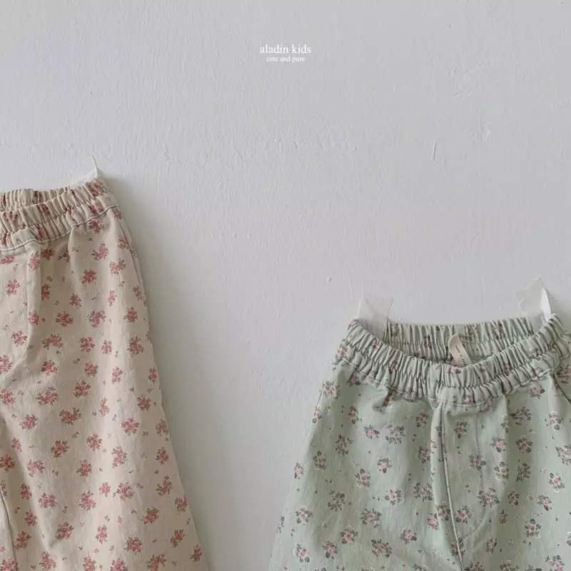Aladin - Korean Children Fashion - #magicofchildhood - Flower Wide Pants - 3