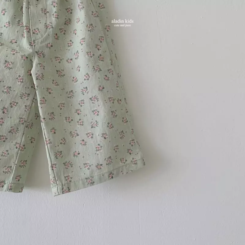 Aladin - Korean Children Fashion - #magicofchildhood - Flower Wide Pants - 4