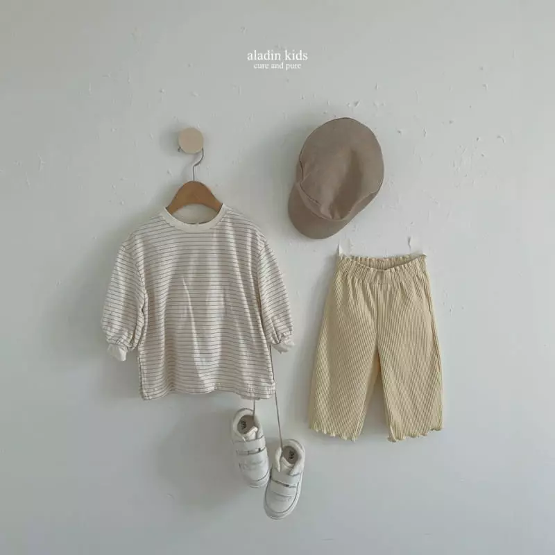 Aladin - Korean Children Fashion - #prettylittlegirls - Very Pretty Stripe Tee - 9