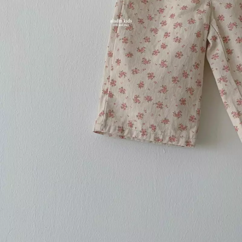 Aladin - Korean Children Fashion - #prettylittlegirls - Flower Wide Pants - 5