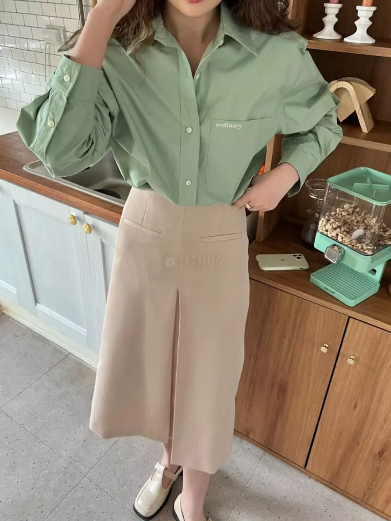 Almond Pepe - Korean Women Fashion - #momslook - Door Skirt