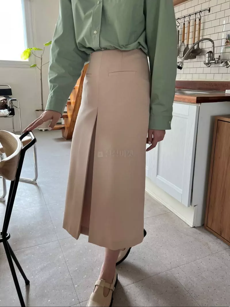 Almond Pepe - Korean Women Fashion - #momslook - Door Skirt - 3