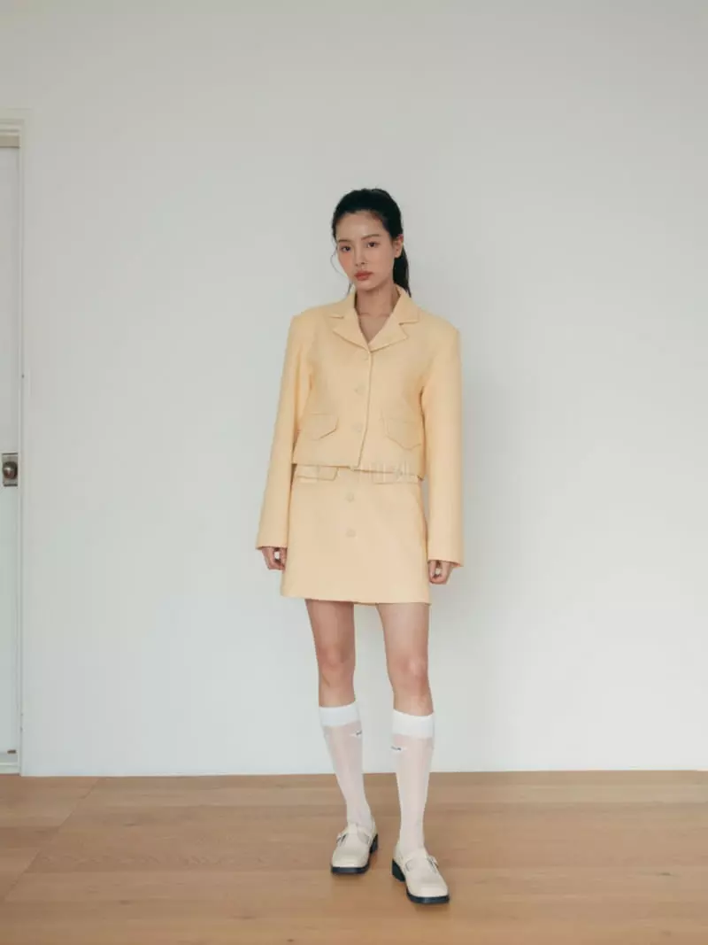 Almond Pepe - Korean Women Fashion - #momslook - Tweed Skirt - 2