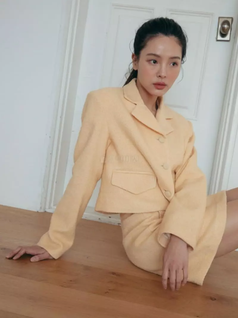 Almond Pepe - Korean Women Fashion - #momslook - Tweed Jacket
