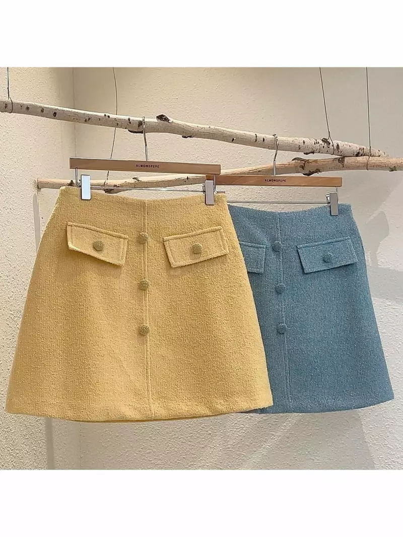 Almond Pepe - Korean Women Fashion - #pursuepretty - Or Skirt - 5
