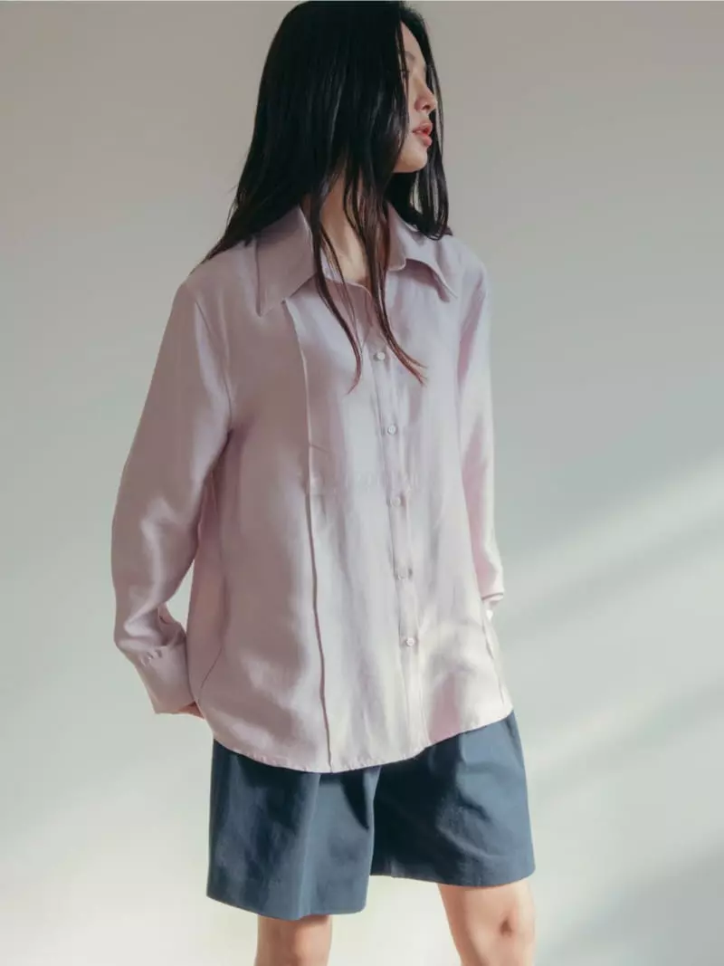 Almond Pepe - Korean Women Fashion - #vintagekidsstyle - Pintuck Blouse - 4