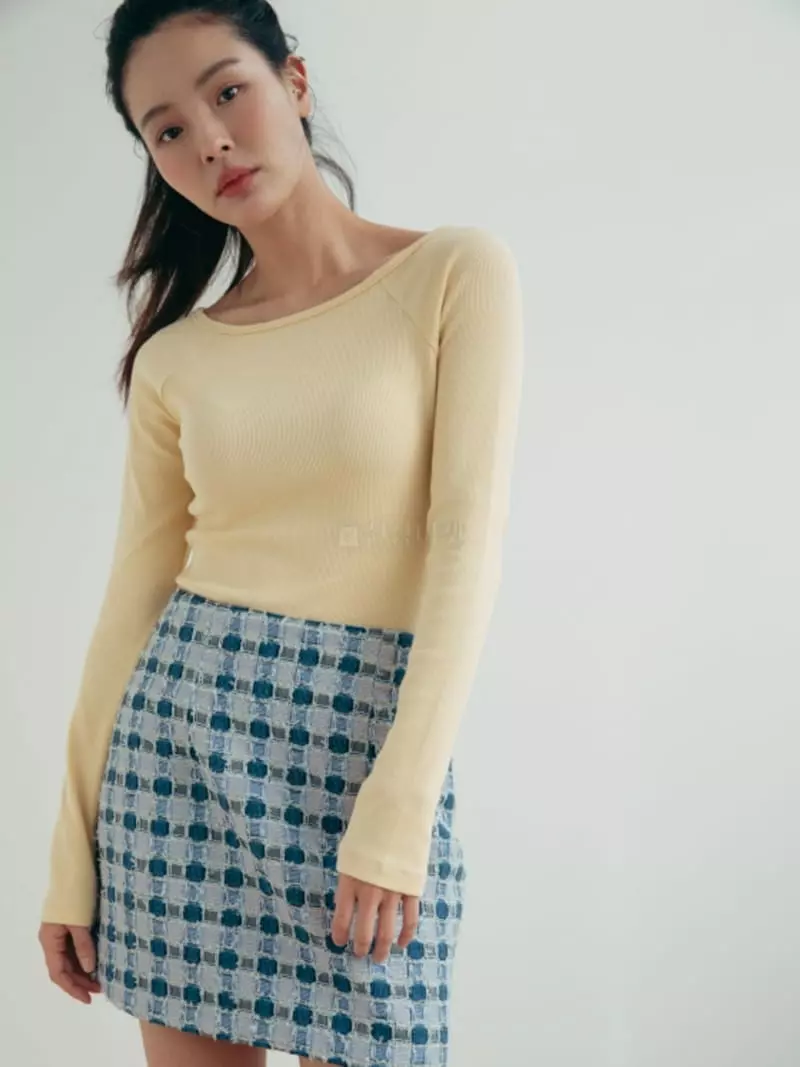 Almond Pepe - Korean Women Fashion - #pursuepretty - Jacquard Skirt