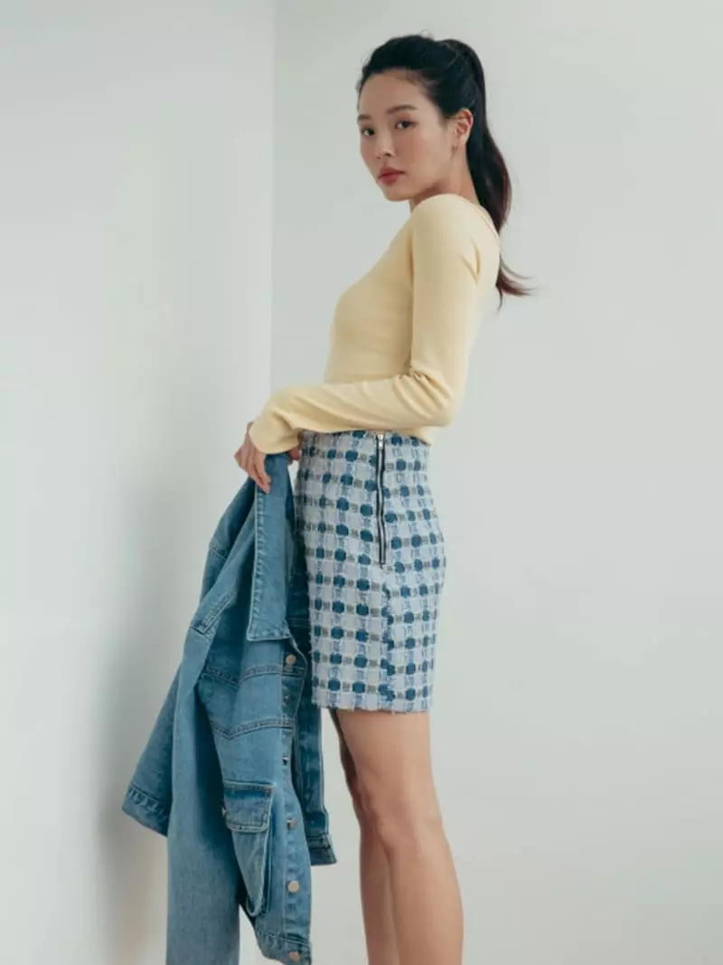 Almond Pepe - Korean Women Fashion - #romanticstyle - Jacquard Skirt - 3