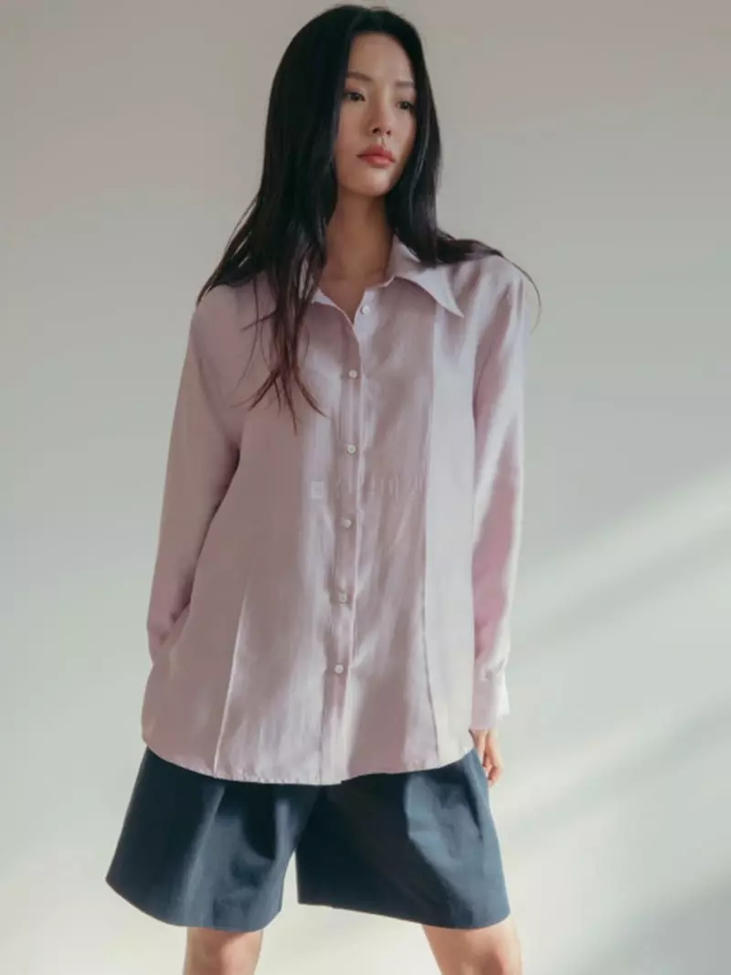 Almond Pepe - Korean Women Fashion - #vintageinspired - Pintuck Blouse - 2