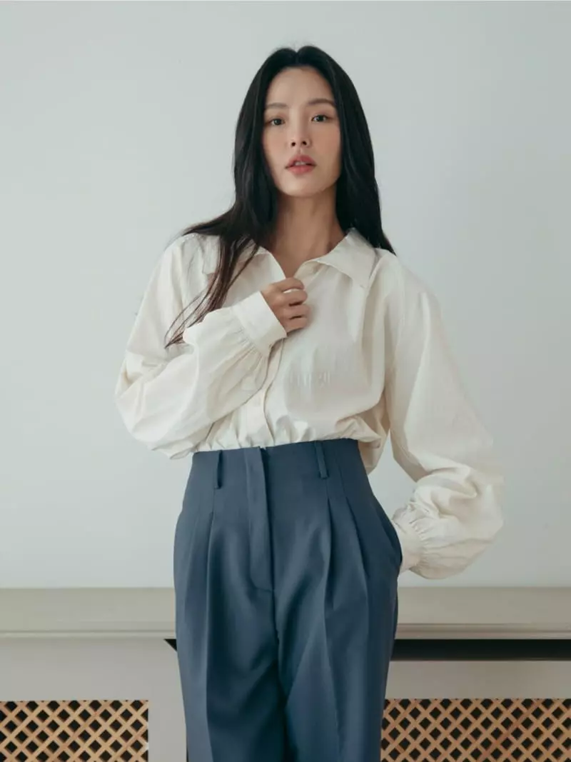 Almond Pepe - Korean Women Fashion - #womensfashion - Powder Stitch Blouse - 3