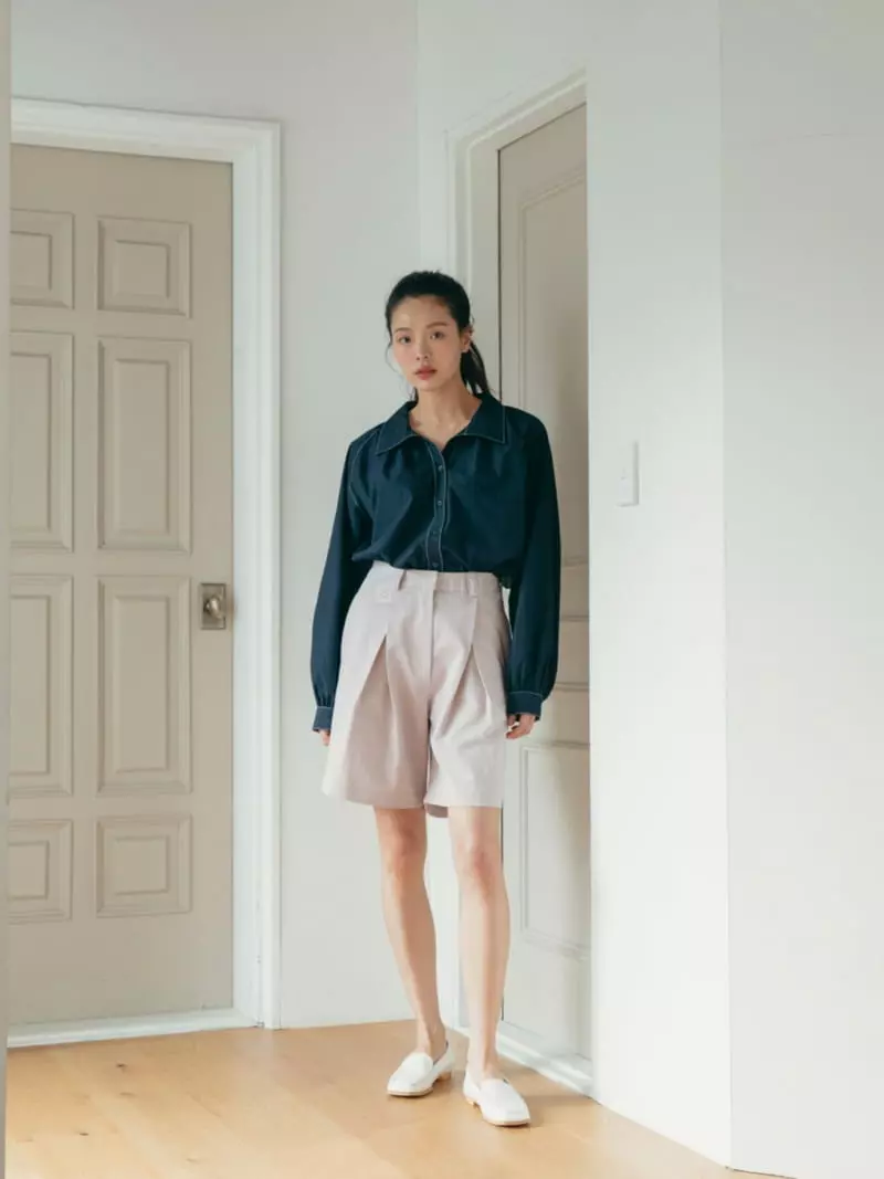 Almond Pepe - Korean Women Fashion - #womensfashion - Plan Half Pants - 2