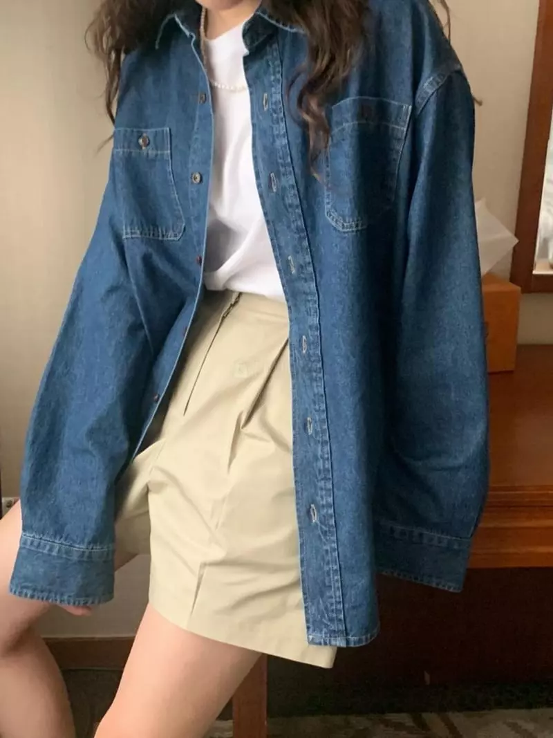 And Floyd - Korean Women Fashion - #momslook - Randy Denim Shirt - 2