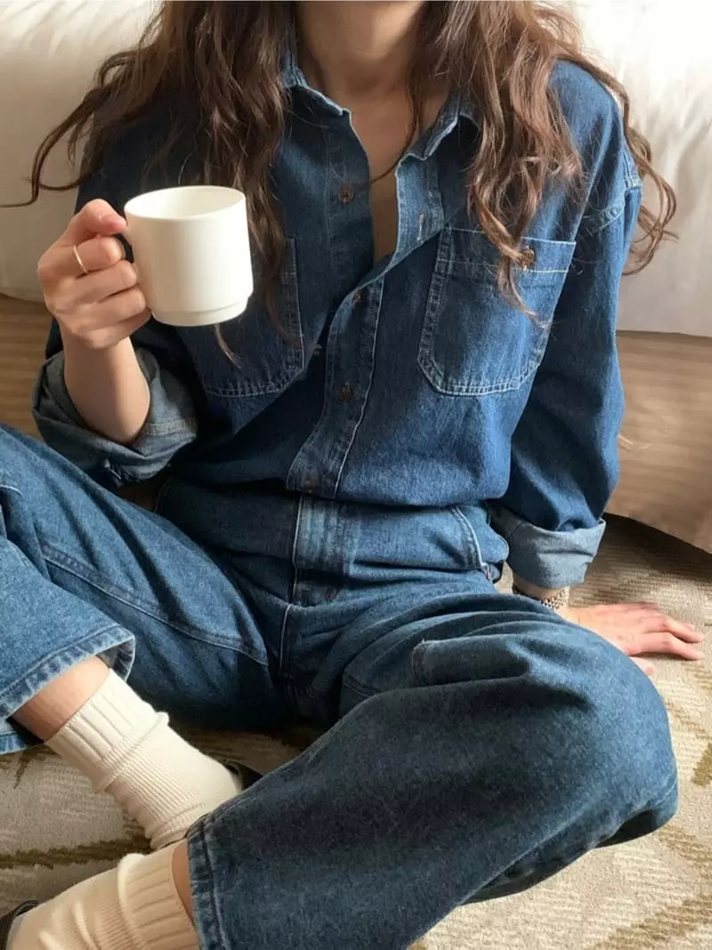 And Floyd - Korean Women Fashion - #womensfashion - Randy Denim Shirt - 4