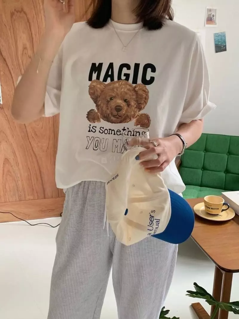 And Floyd - Korean Women Fashion - #momslook - Bear Tee - 3
