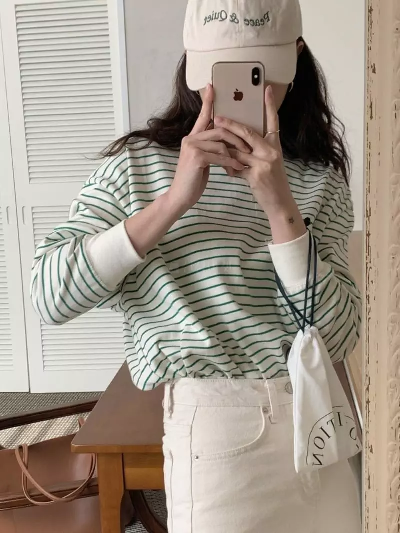 And Floyd - Korean Women Fashion - #shopsmall - Solar Stripe Tee - 3