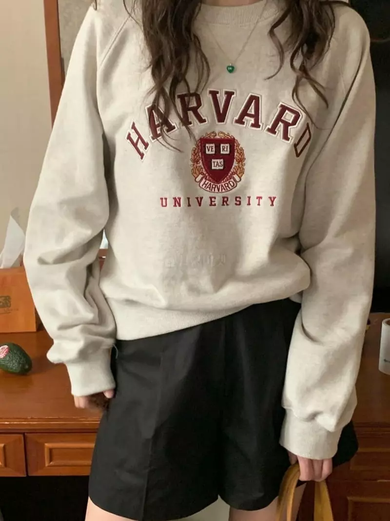 And Floyd - Korean Women Fashion - #womensfashion - Harvard Sweatshirt - 2