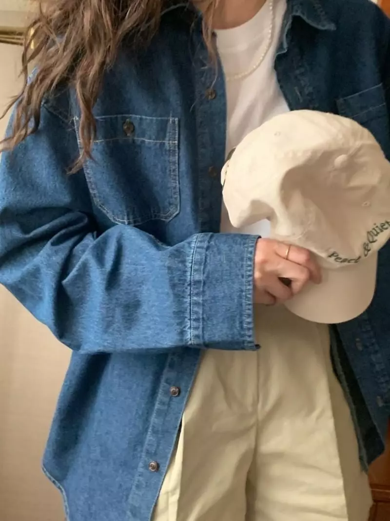 And Floyd - Korean Women Fashion - #womensfashion - Randy Denim Shirt