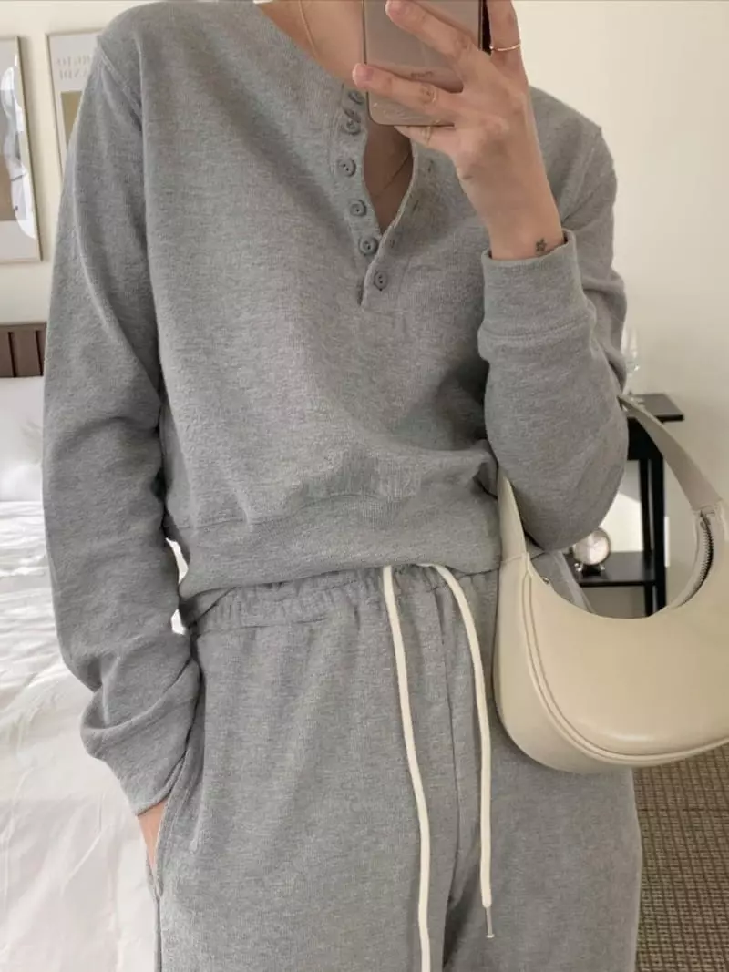 And Floyd - Korean Women Fashion - #womensfashion - Benny Button Tee