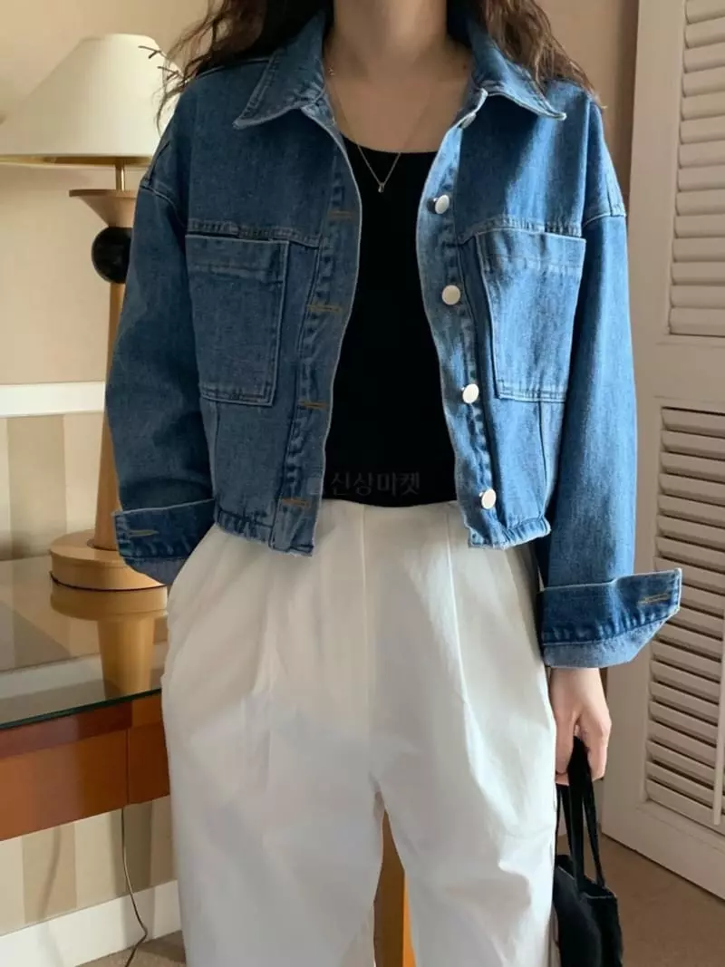 And Floyd - Korean Women Fashion - #womensfashion - Kenardy Denim Jacket