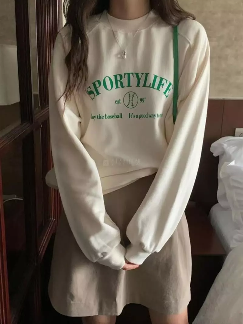 And Floyd - Korean Women Fashion - #momslook - Sporty Sweatshirt - 4