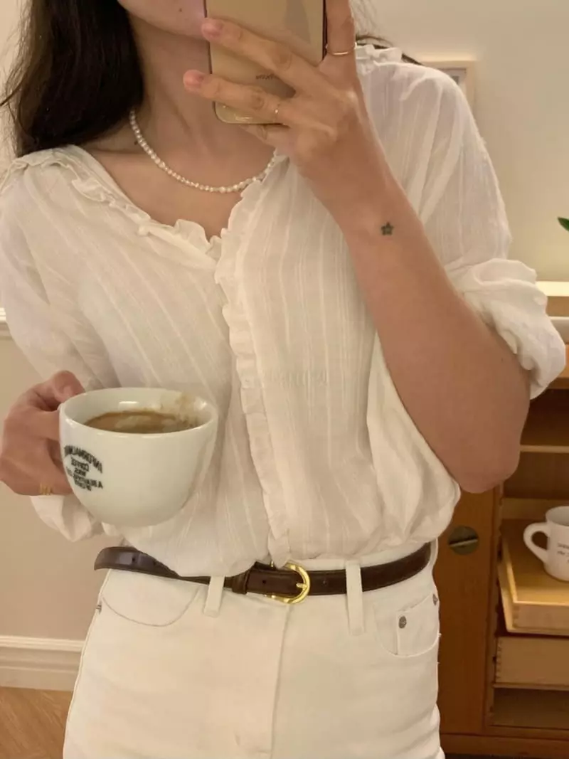 And Floyd - Korean Women Fashion - #womensfashion - Betty Lace Blouse - 3