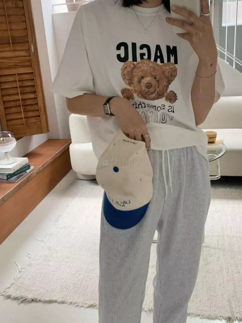 And Floyd - Korean Women Fashion - #momslook - Bear Tee - 4