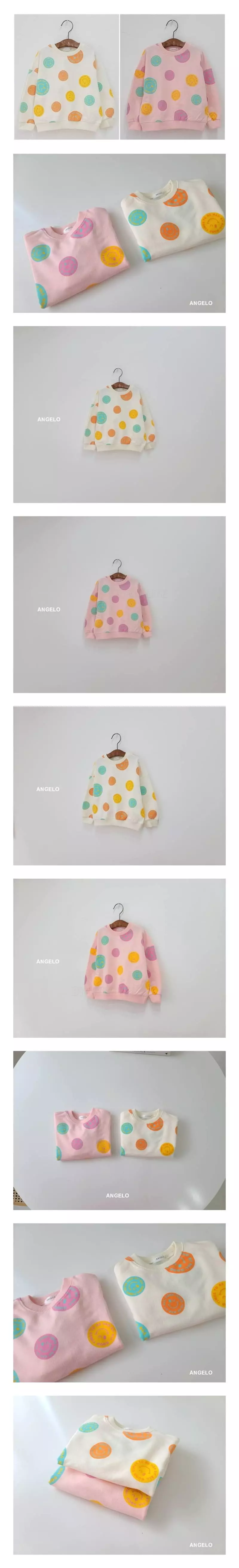 Angelo - Korean Children Fashion - #minifashionista - Pastel Smile Sweatshirt