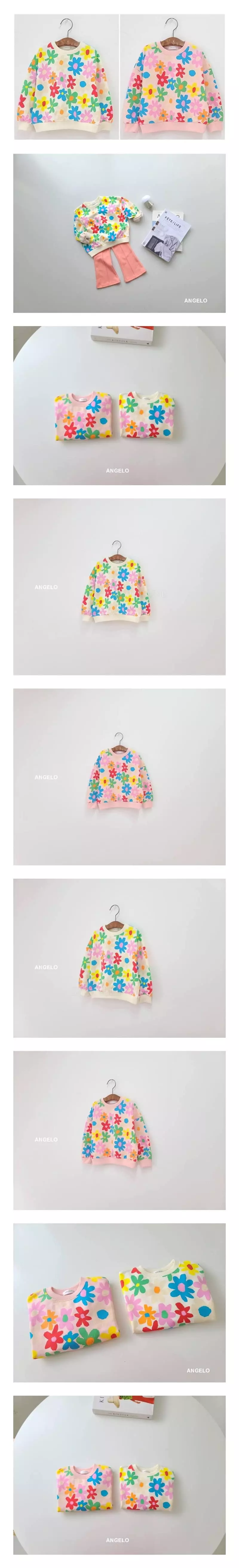 Angelo - Korean Children Fashion - #prettylittlegirls - Sailor Flower Sweatshirt