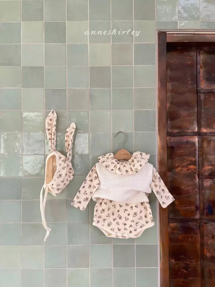 Anne Shirley - Korean Baby Fashion - #babyboutique - Flower Rabbit Bodysuit - 12