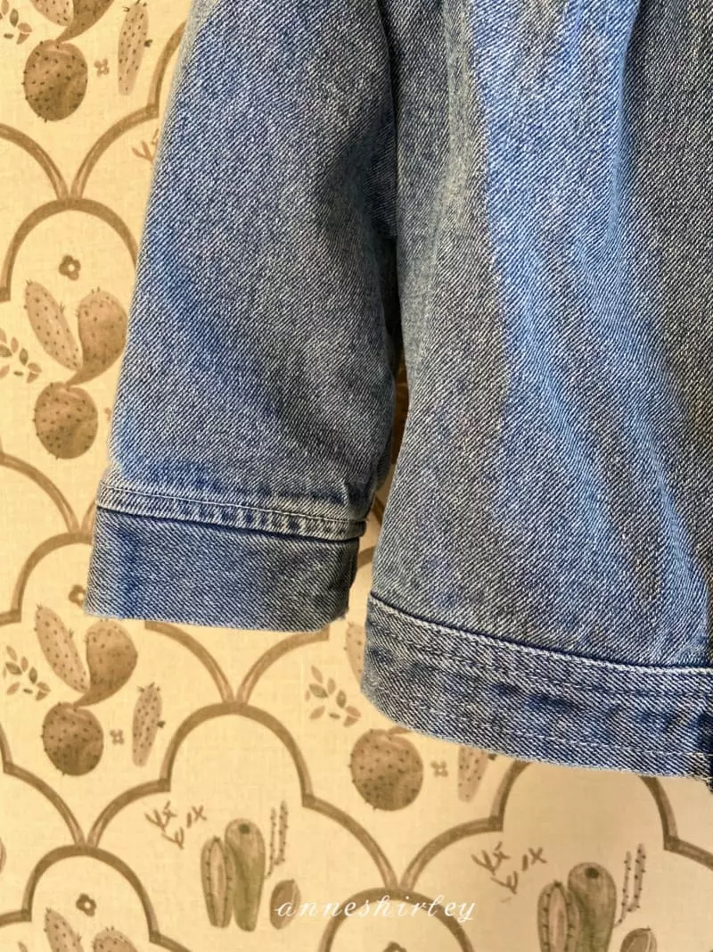 Anne Shirley - Korean Baby Fashion - #babygirlfashion - Puff Denim Jacket - 5