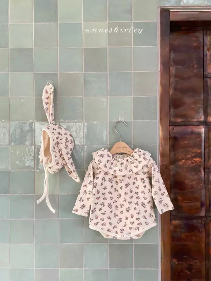 Anne Shirley - Korean Baby Fashion - #babygirlfashion - Flower Rabbit Bodysuit - 4