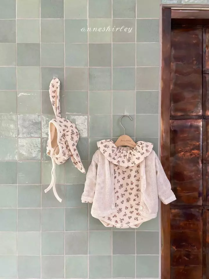 Anne Shirley - Korean Baby Fashion - #babyoutfit - Flower Rabbit Bodysuit - 7