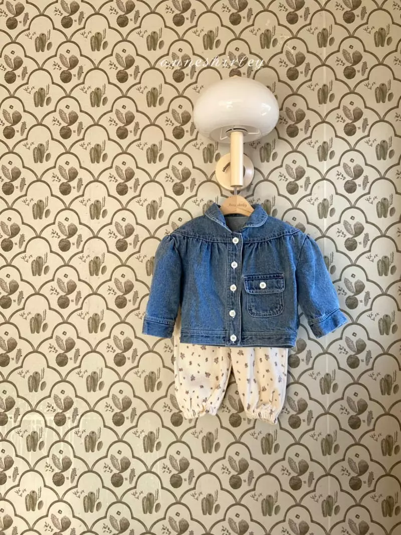 Anne Shirley - Korean Baby Fashion - #onlinebabyboutique - Puff Denim Jacket - 12