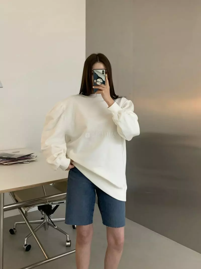 Another Avenue - Korean Women Fashion - #momslook - Ganni Puff Sweatshirt - 3