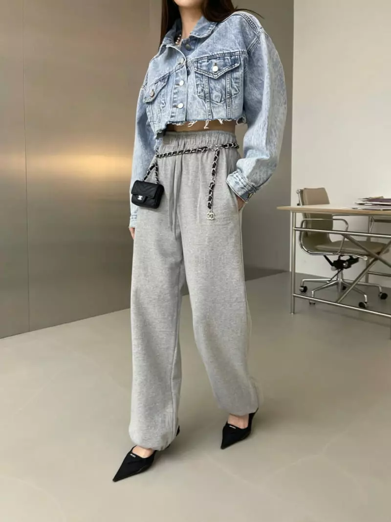 Another Avenue - Korean Women Fashion - #momslook - Crop Over Denim Jacket