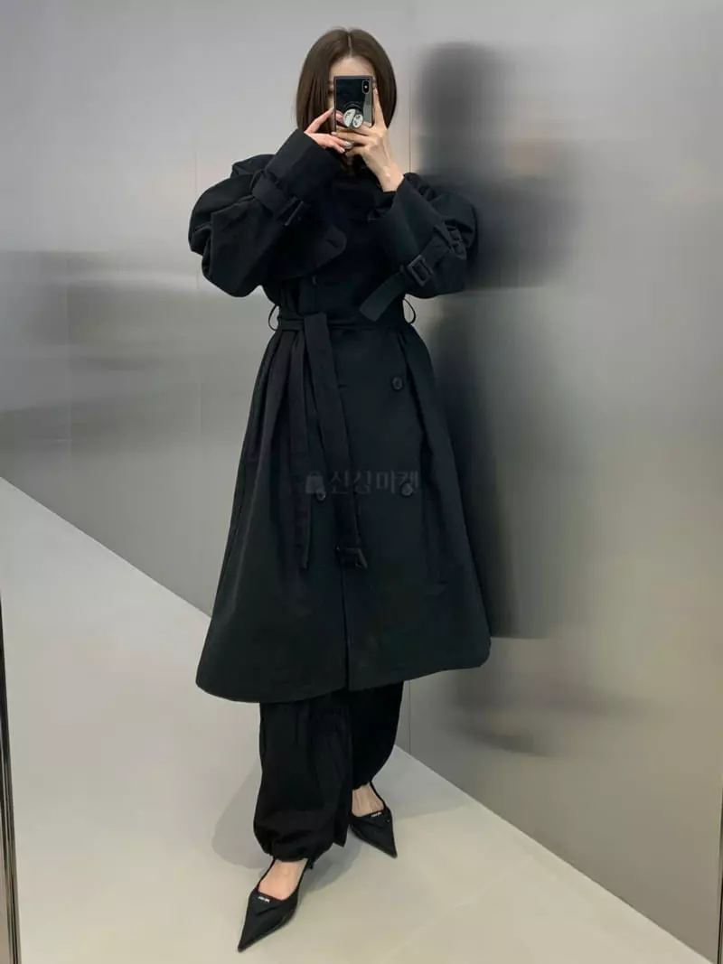 Another Avenue - Korean Women Fashion - #pursuepretty - Puff Trench Coat - 3
