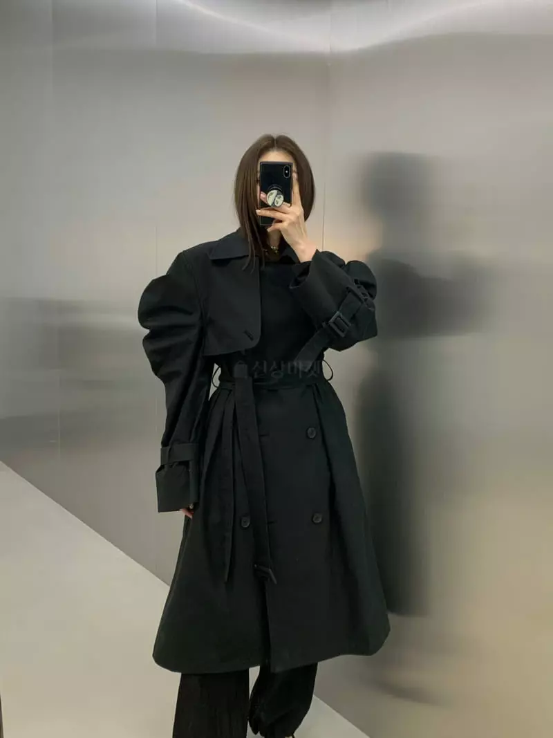 Another Avenue - Korean Women Fashion - #pursuepretty - Puff Trench Coat - 4