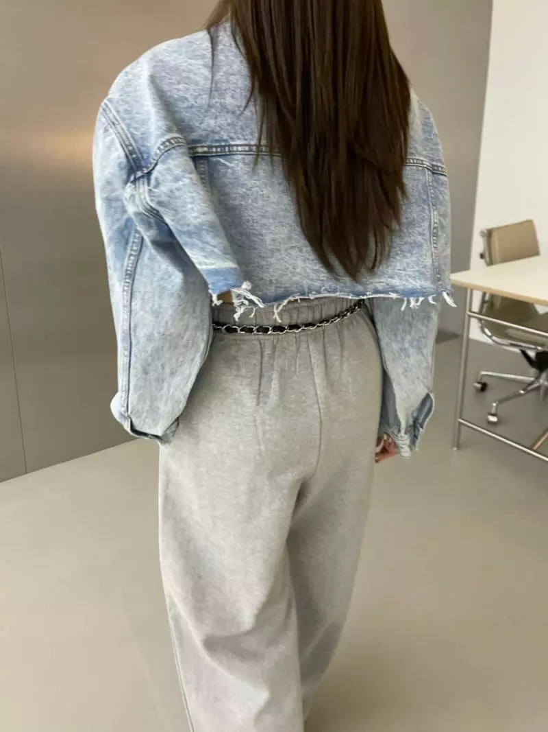 Another Avenue - Korean Women Fashion - #womensfashion - Crop Over Denim Jacket - 4