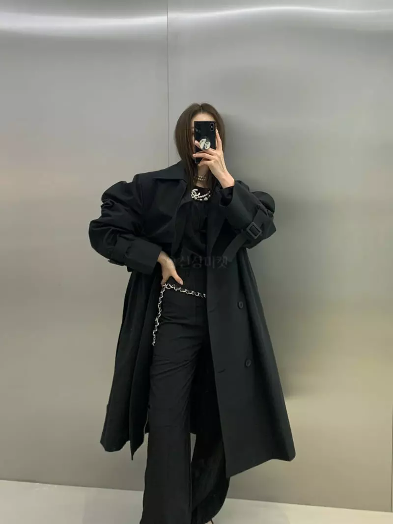 Another Avenue - Korean Women Fashion - #vintageinspired - Puff Trench Coat
