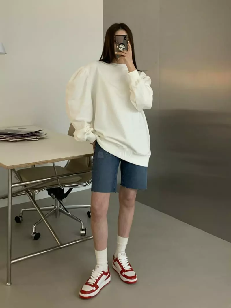 Another Avenue - Korean Women Fashion - #momslook - Ganni Puff Sweatshirt - 4