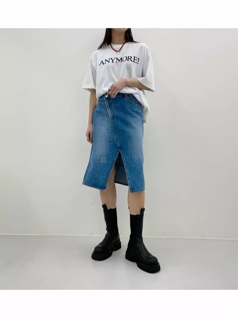 Another.J - Korean Women Fashion - #momslook - Kai Denim Skirt - 2