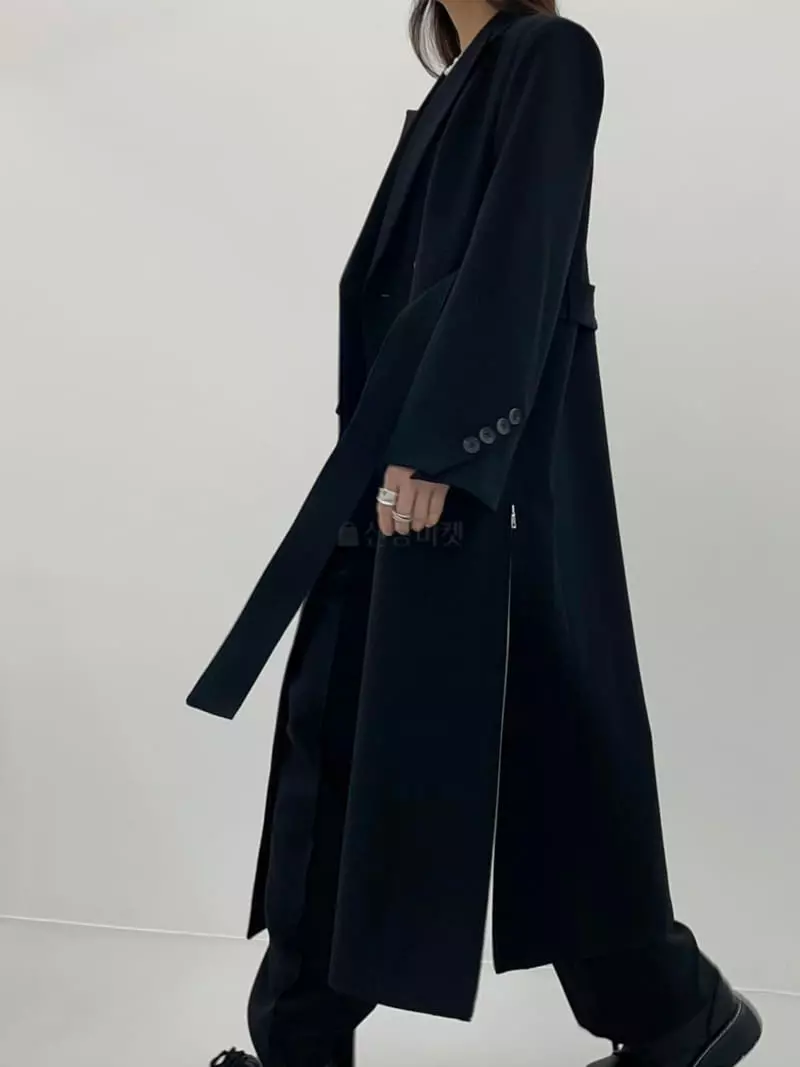 Another.J - Korean Women Fashion - #momslook - Windy Long Jacket - 3