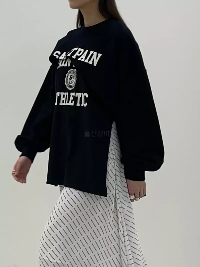 Another.J - Korean Women Fashion - #momslook - Paint Sweatshirt